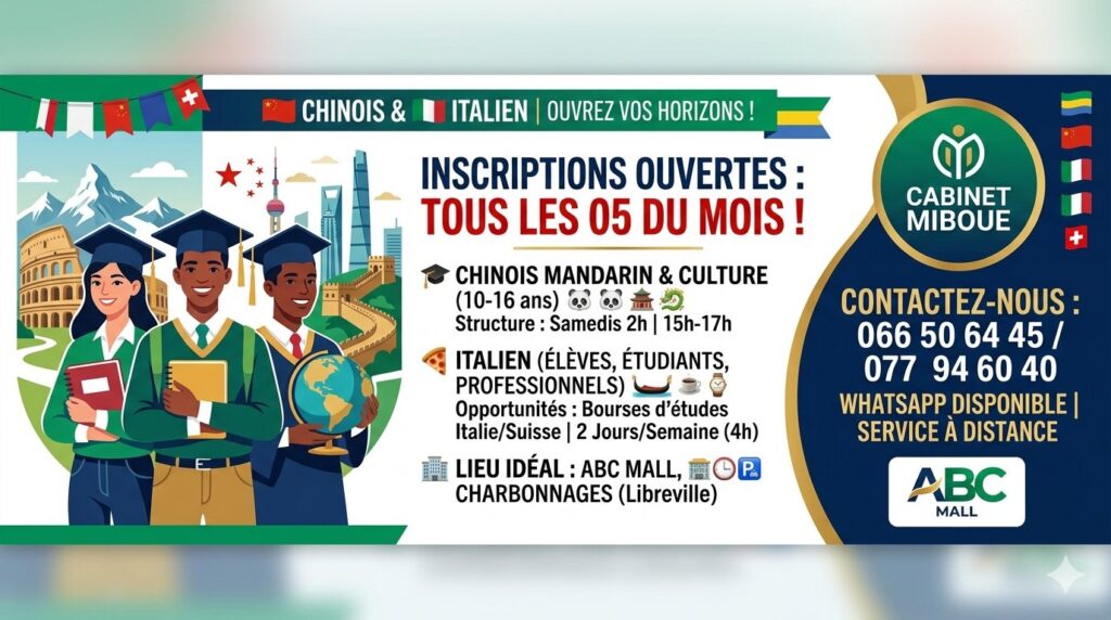 Pourquoi apprendre l&rsquo;italien chez Miboue à ABC Mall est le meilleur calcul pour votre avenir