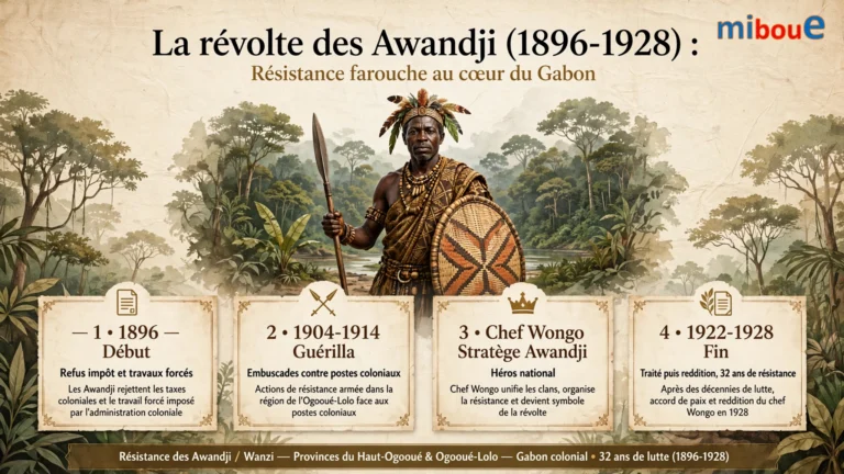 La révolte des Awandji (1896-1928) : Histoire d&rsquo;une résistance farouche au cœur du Gabon