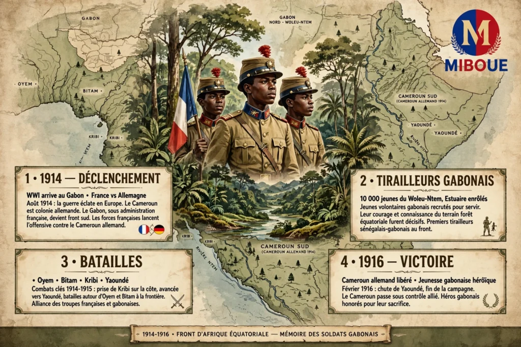 La campagne du Cameroun (1914-1916) : Quand la jeunesse gabonaise se levait pour l&rsquo;histoire