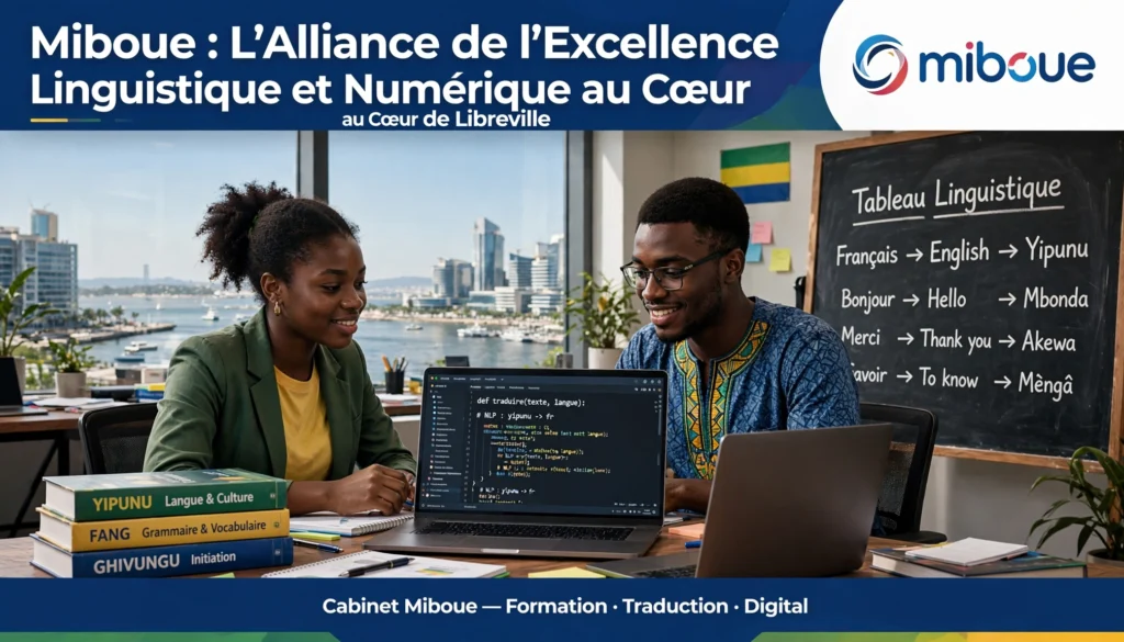 Miboue : L&rsquo;Alliance de l&rsquo;Excellence Linguistique et Numérique au Cœur de Libreville