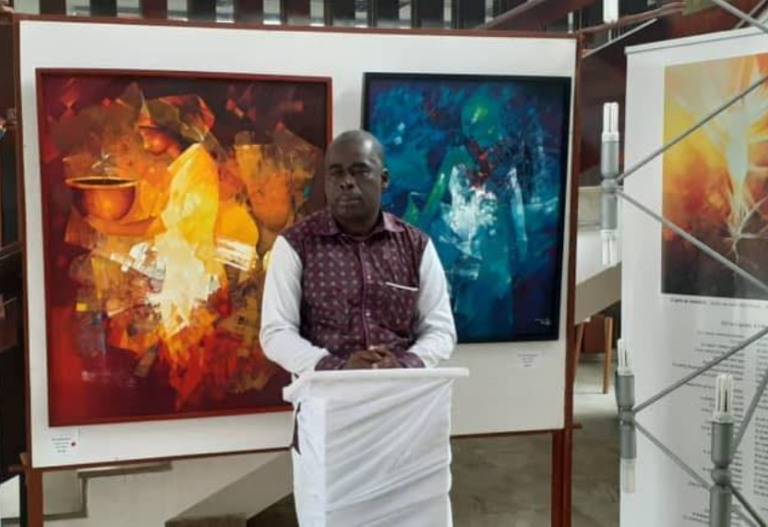 Maître Georges M’Bourou et l&rsquo;âge d&rsquo;or de la peinture moderne gabonaise : entre temps, lumière et héritage de l&rsquo;ENAM